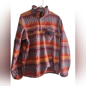 Patagonia Patterned Laughing Waters Snap-T Fleece Pullover - XL